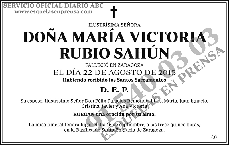 María Victoria Rubio Sahún